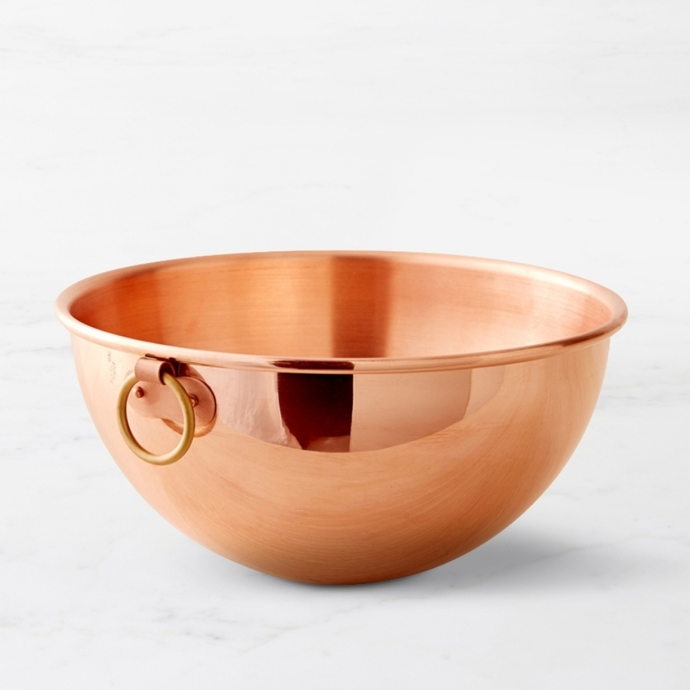 Mauviel Copper Beating Bowl With Loop Handle